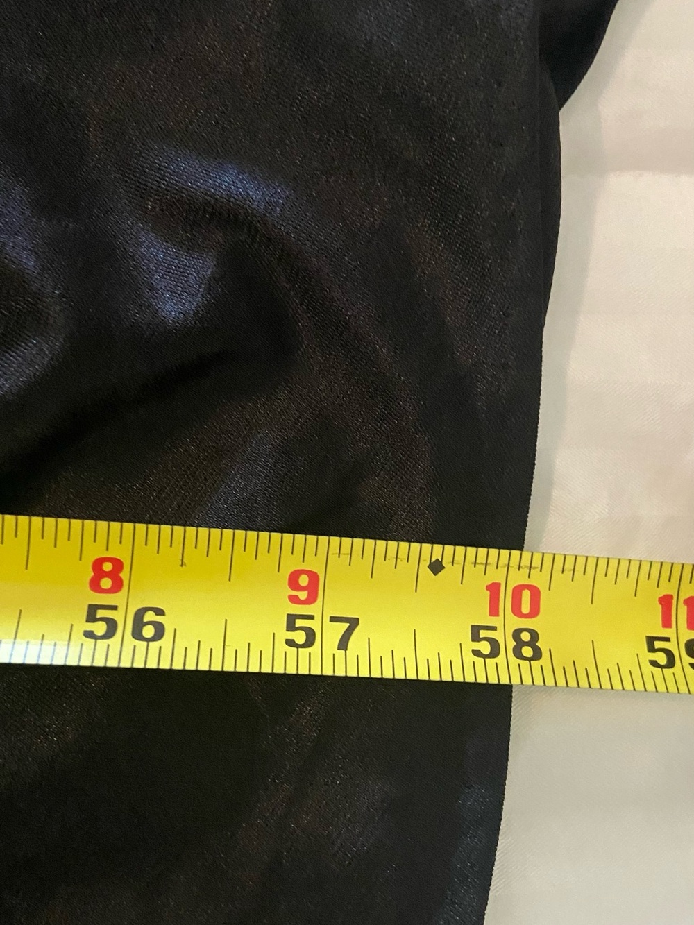 Vintage Black Satin & Lace Full-Length Nightgown – Approx. Size Medium/Large - Picture 7 of 7